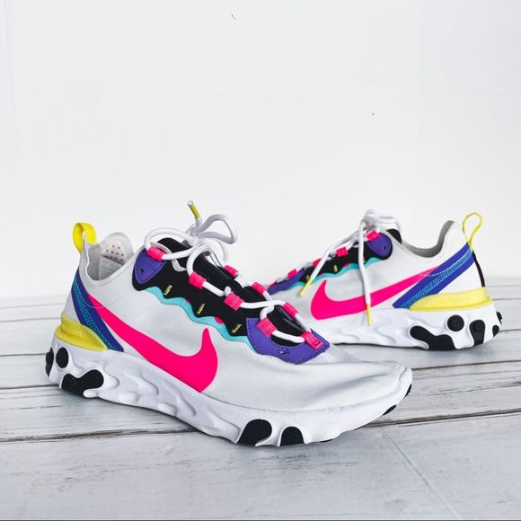 Nike Other - NIKE Men’s React Element 87 Psychic Hyper Pink Sneaker Trainer